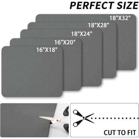 Dish Drying Mat for Kitchen Counter, Heat Resistant Drainer Mats - Picture 6 of 7